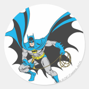 Batman med Rope Runt Klistermärke
