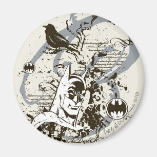 Batman Mörk Knight Manuscript Montage Magnet