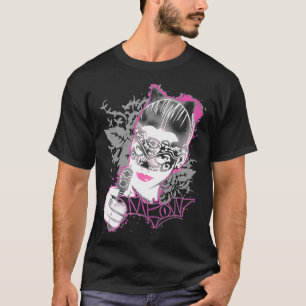 Batman Mörk Knight Rises Catwomen Mask Kattunge Pr T Shirt