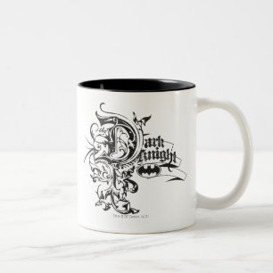 Batman Mörk Night Ornate Logotyp Två-Tonad Mugg