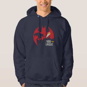Batman Mörken Knight Fladdermus Logotyp Hoodie