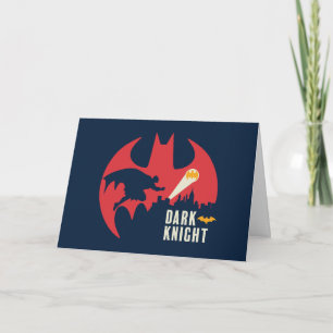 Batman Mörken Knight Fladdermus Logotyp Kort