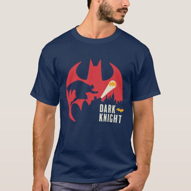Batman Mörken Knight Fladdermus Logotyp T Shirt (Framsida)