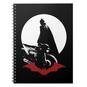 Batman Motorcle Silhouette Anteckningsbok