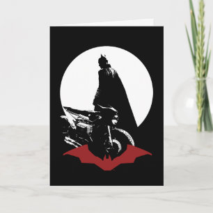 Batman Motorcle Silhouette Kort