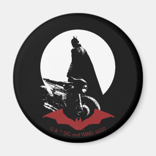 Batman Motorcle Silhouette Magnet