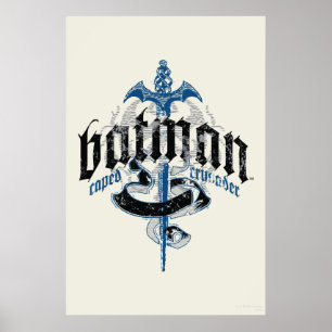 Batman Namn med Word-Logotyp Poster