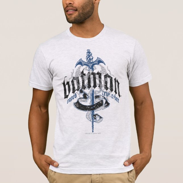 Batman | Namn med Word-Logotyp T Shirt (Framsida)