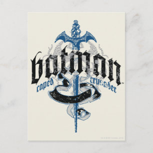 Batman Namn med Word-Logotyp Vykort