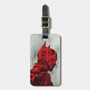 Batman Newspaper Silhouette Bagagebricka
