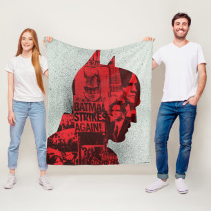 Batman Newspaper Silhouette Fleecefilt