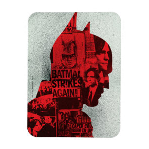 Batman Newspaper Silhouette Magnet