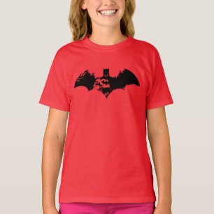 Batman och Gotham Silhouette Fladdermus Logotyp T Shirt