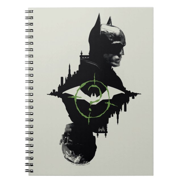 Batman- och Riddler-grafik med dubbla tecken Anteckningsbok (Framsidan)