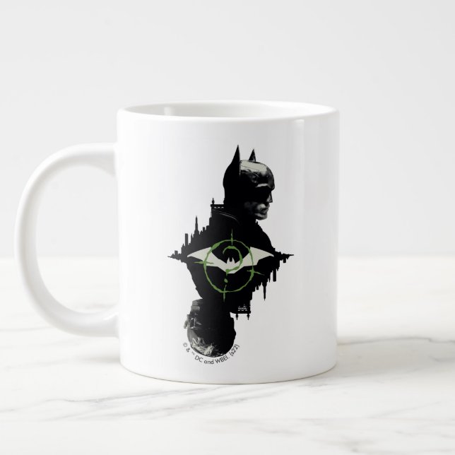 Batman- och Riddler-grafik med dubbla tecken Jumbo Mugg (Vänster)