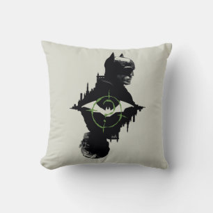 Batman- och Riddler-grafik med dubbla tecken Kudde