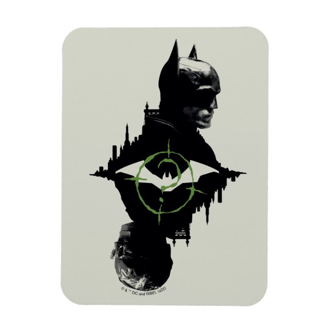 Batman- och Riddler-grafik med dubbla tecken Magnet (Vertikal)