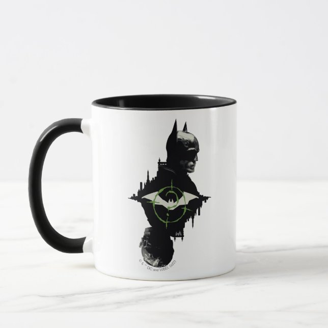 Batman- och Riddler-grafik med dubbla tecken Mugg (Vänster)