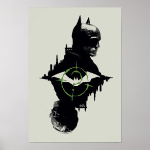 Batman- och Riddler-grafik med dubbla tecken Poster