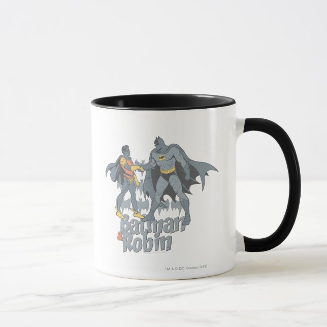 Batman och Robin Distress Graphic Mugg (Höger)