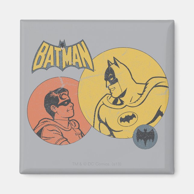 Batman och Robin Graphic - Distress Magnet (Framsidan)