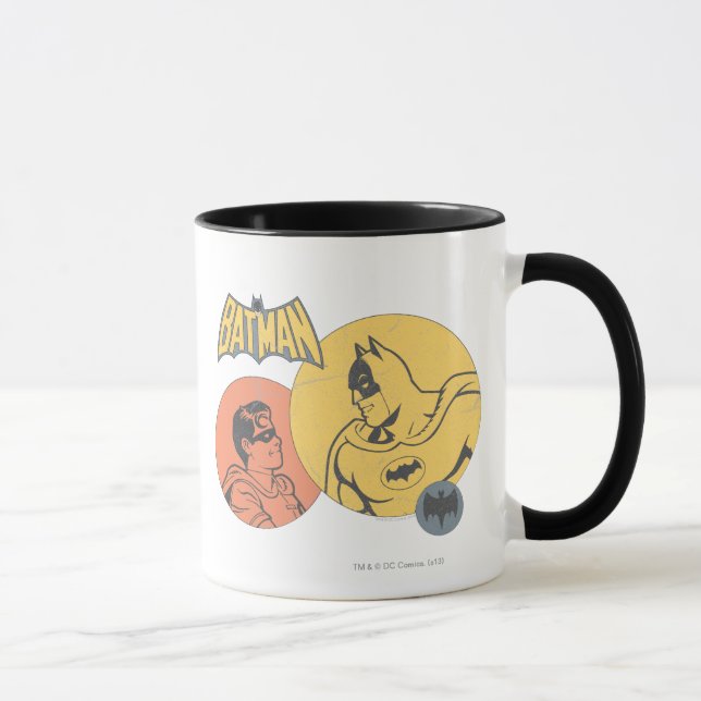 Batman och Robin Graphic - Distress Mugg (Höger)