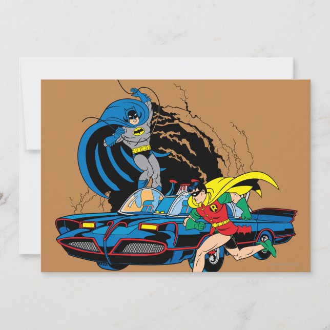 Batman och Robin i Batcave (Framsida)