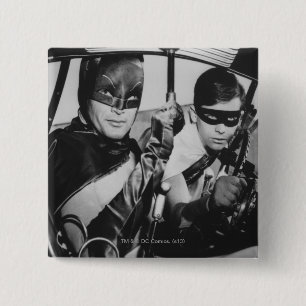 Batman och Robin in Batmobile Knapp