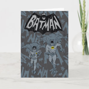 Batman och Robin med Logotyp-grafik Kort