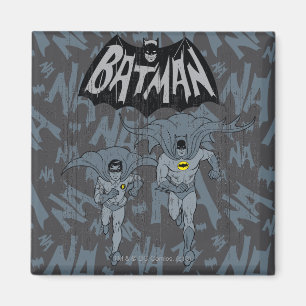 Batman och Robin med Logotyp-grafik Magnet