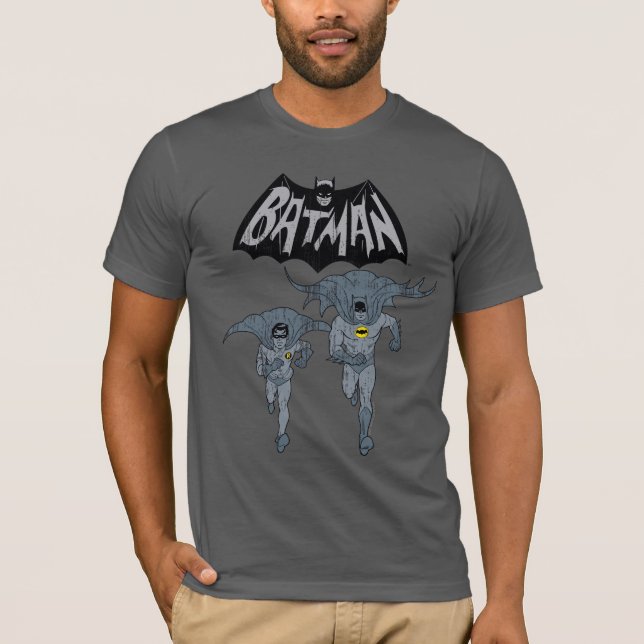Batman och Robin med Logotyp-grafik Tröja (Framsida)