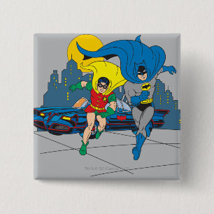 Batman och Robin Running Knapp
