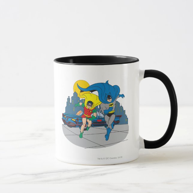 Batman och Robin Running Mugg (Höger)