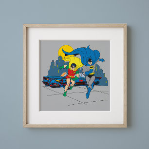 Batman och Robin Running Poster