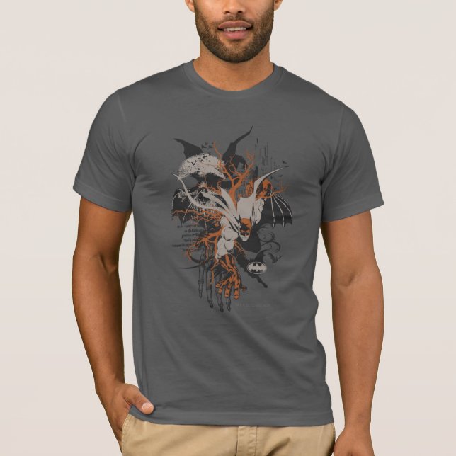 Batman och Träd Tee Shirt (Framsida)