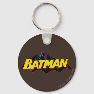 Batman OLD SCHOOL LOGOTYP Nyckelring