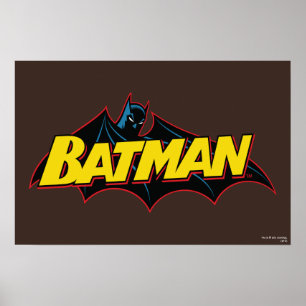 Batman OLD SCHOOL LOGOTYP Poster