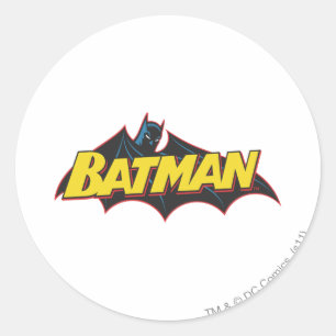 Batman OLD SCHOOL LOGOTYP Runt Klistermärke