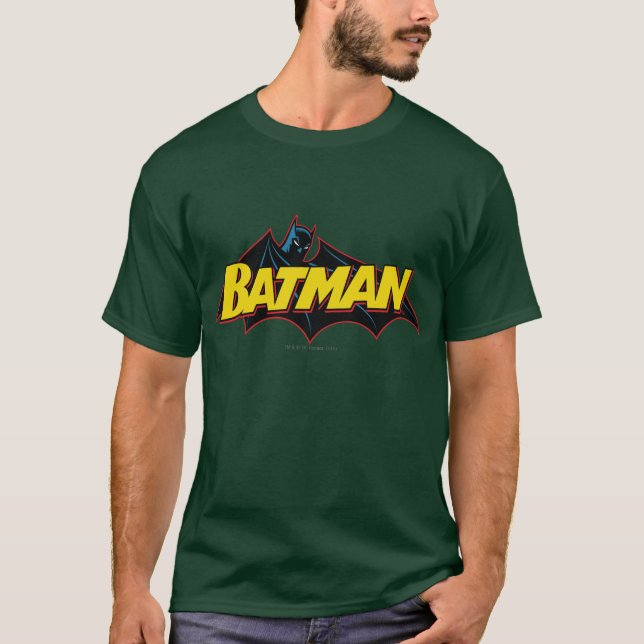 Batman | OLD SCHOOL LOGOTYP T Shirt (Framsida)
