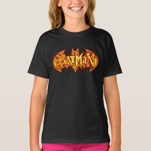 Batman   ORANGE SÄSONG LOGOTYP T Shirt