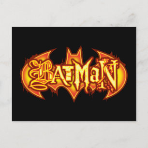 Batman Orange Säsong Logotyp Vykort