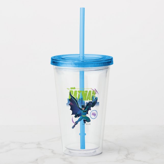 Batman "Own your Power" City Graphic Take Away Mugg (Framsida)
