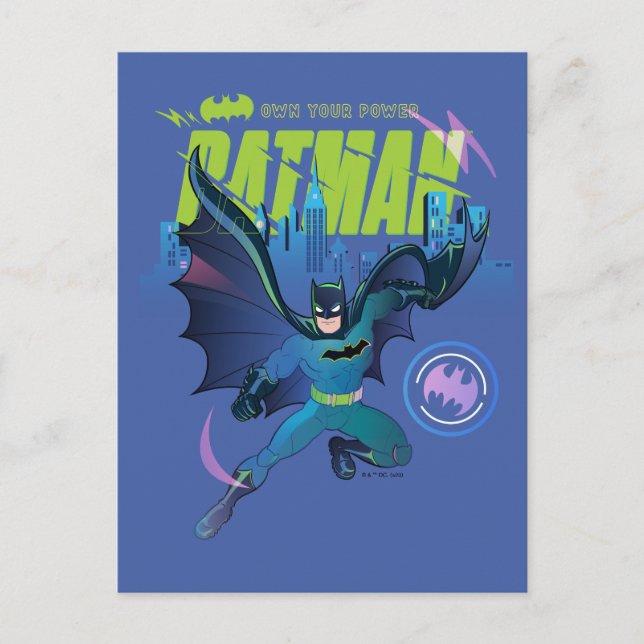 Batman "Own your Power" City Graphic Vykort (Framsida)