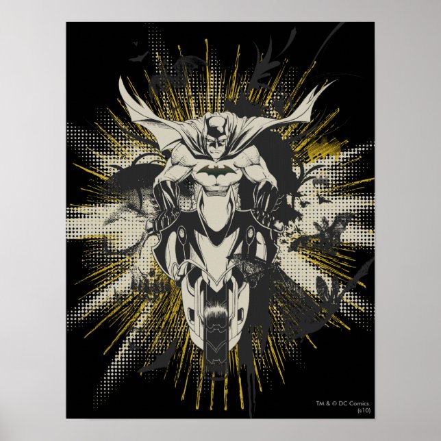 Batman på Bike Poster (Framsidan)