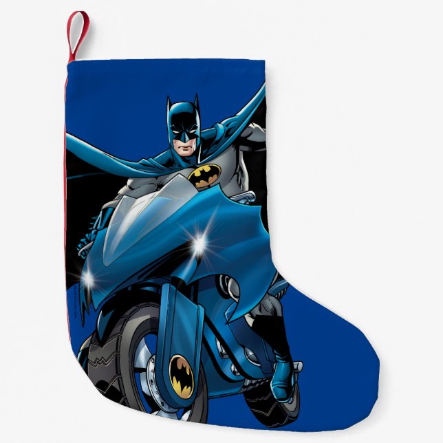 Batman på cykel liten julstrumpa (Framsidan)