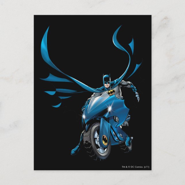 Batman på cykel vykort (Framsida)