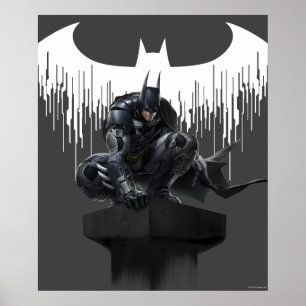 Batman Perched på en pelare Poster