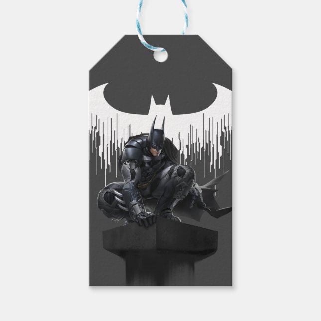 Batman Perched på en pelare Presentetikett (Framsidan)