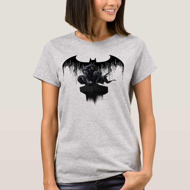 Batman Perched på en pelare T Shirt (Framsida)