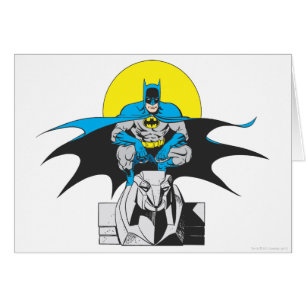 Batman Perches på stenens Lejon Hälsningskort